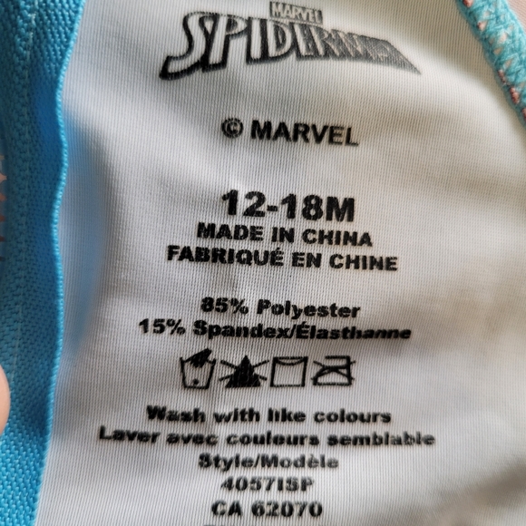 EUC Marvel Spiderman bodysuit 12-18m - Picture 5 of 5